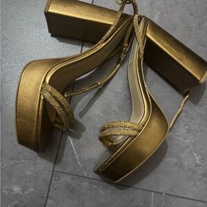 Steve Madden Lofty Bronze Platform Sandal
